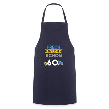 Geschenk 60 Jahre Geburtstag Spielzeug Auto - Kochschürze - Navy - Vorne - AI Model Male 185 dark (185cm)