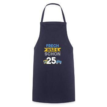 Geschenk 25 Jahre Geburtstag Spielzeug Auto - Kochschürze - Navy - Vorne - AI Model Male 185 dark (185cm)