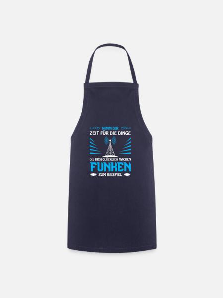 Amateurfunk Geschenke für Funker Funkamateur - Kochschürze - Navy