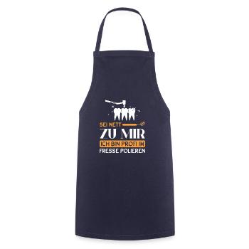 Zahnarzt Zahnhygieniker Zahnarztpraxis stomatologe - Kochschürze - Navy - Vorne - AI Model Male 185 dark (185cm)