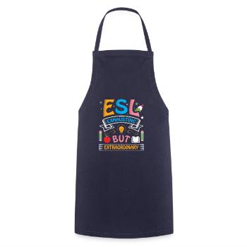 ESL-Lehrer ESL Unterricht - Kochschürze - Navy - Vorne - AI Model Male 185 dark (185cm)