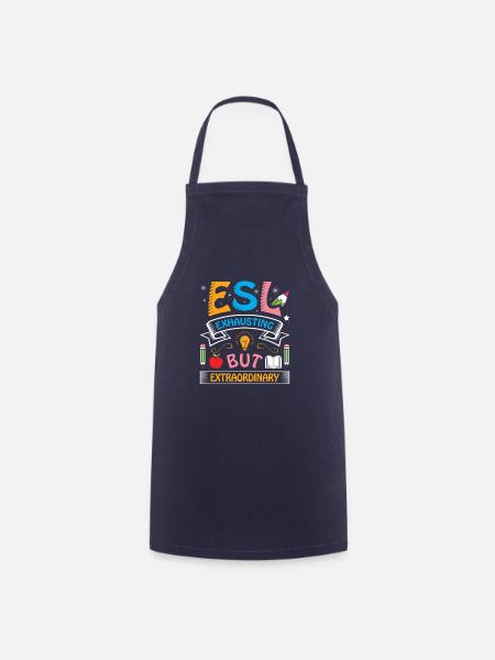 ESL-Lehrer ESL Unterricht - Kochschürze - Navy
