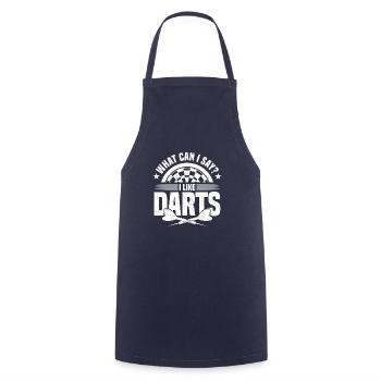 Dart Dartspieler Dartspiel Herren - Kochschürze - Navy - Vorne - AI Model Male 185 dark (185cm)