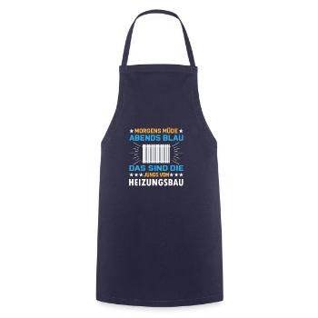 Heizungsbauer Heizungsbau Klempner Installateur - Kochschürze - Navy - Vorne - AI Model Male 185 dark (185cm)