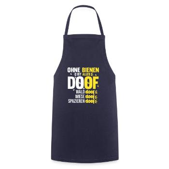 Bienenzucht Imker Imkerei Lustig Bienen Spruch - Kochschürze - Navy - Vorne - AI Model Male 185 dark (185cm)