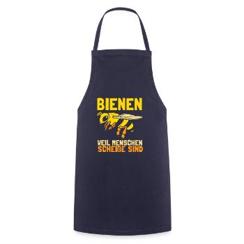 Bienenzucht Imker Imkerei Lustig Bienen Spruch - Kochschürze - Navy - Vorne - AI Model Male 185 dark (185cm)
