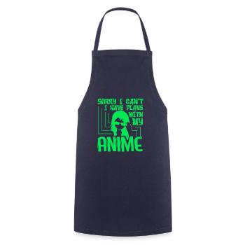 Anime Manga Otaku Kawaii Japan Cosplay Comic - Kochschürze - Navy - Vorne - AI Model Male 185 dark (185cm)