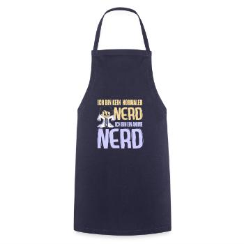 Ich bin ein Anime Nerd - Kochschürze - Navy - Vorne - AI Model Male 185 dark (185cm)