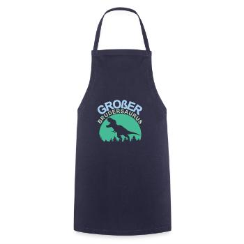 Großer Bruder Brudersaurus - Kochschürze - Navy - Vorne - AI Model Male 185 dark (185cm)