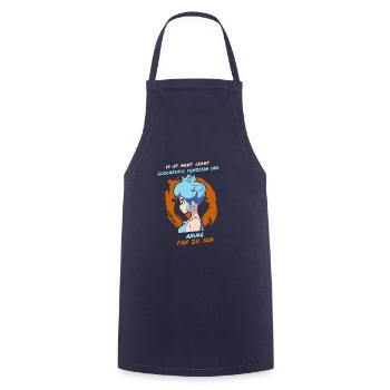 Prinzessin und Anime - Kochschürze - Navy - Vorne - AI Model Male 185 dark (185cm)