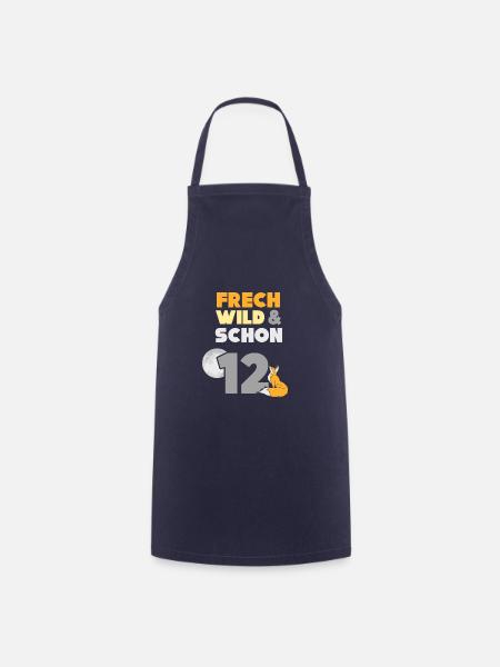 12 Jahre Geburtstag Junge Mädchen Fuchs - Kochschürze - Navy