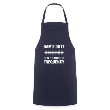 Ham's do it with more frequency - Kochschürze - Navy - Vorne - AI Model Male 185 dark (185cm)