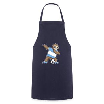 Fußballfan Faultier Fußball Argentinien - Kochschürze - Navy - Vorne - AI Model Male 185 dark (185cm)