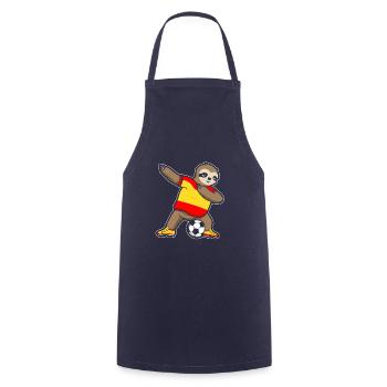 Fußballfan Faultier Fußball Spanien - Kochschürze - Navy - Vorne - AI Model Male 185 dark (185cm)