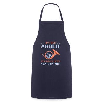 Waldhorn Waldhornspieler Hornist - Kochschürze - Navy - Vorne - AI Model Male 185 dark (185cm)