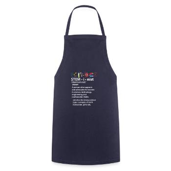 Definition Steminist - Kochschürze - Navy - Vorne - AI Model Male 185 dark (185cm)