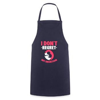 i dont regret my abortion - Kochschürze - Navy - Vorne - AI Model Male 185 dark (185cm)