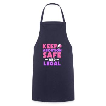keep abortion safe and legal - Kochschürze - Navy - Vorne - AI Model Male 185 dark (185cm)