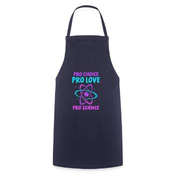 Pro choice pro love pro science - Kochschürze - Navy - Vorne - AI Model Male 185 dark (185cm)