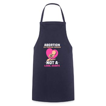 Abortion is a personal decision - Kochschürze - Navy - Vorne - AI Model Male 185 dark (185cm)