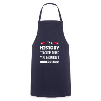 It´s a History Teacher Thing - Kochschürze - Navy - Vorne - AI Model Male 185 dark (185cm)