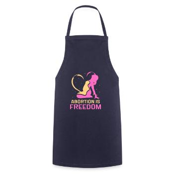 abortion is freedom - Kochschürze - Navy - Vorne - AI Model Male 185 dark (185cm)
