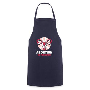 abortion is freedom - Kochschürze - Navy - Vorne - AI Model Male 185 dark (185cm)