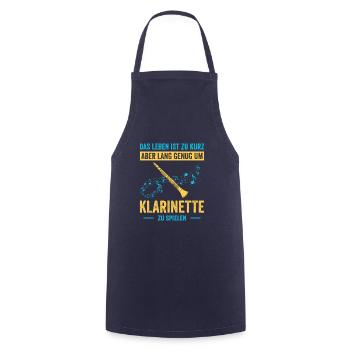 Klarinette Klarinettenspieler Klarinettist - Kochschürze - Navy - Vorne - AI Model Male 185 dark (185cm)