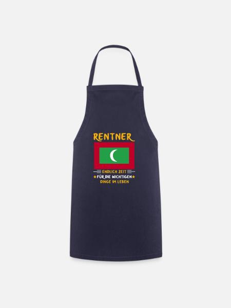 Rentner Rente Rentenbeginn Malediven - Kochschürze - Navy