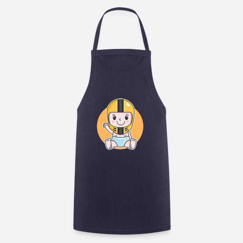 Moto bébé biker baby naissance grossesse - Tablier de cuisine - marine
