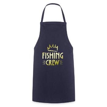 Fishing Crew - Kochschürze - Navy - Vorne - AI Model Male 185 dark (185cm)