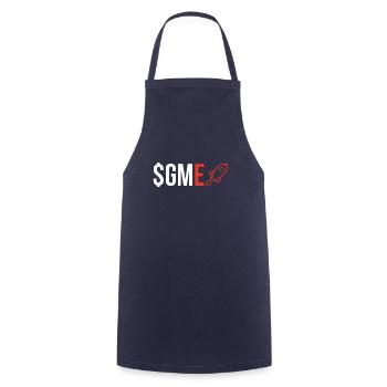 GME - Cooking Apron - navy - Front - AI Model Male 185 dark (185cm)