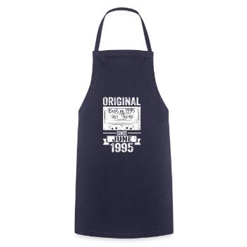 Original Juin 1995 27ème Anniversaire Cadeau Hommes - Tablier de cuisine - marine - Devant - AI Model Male 185 dark (185cm)