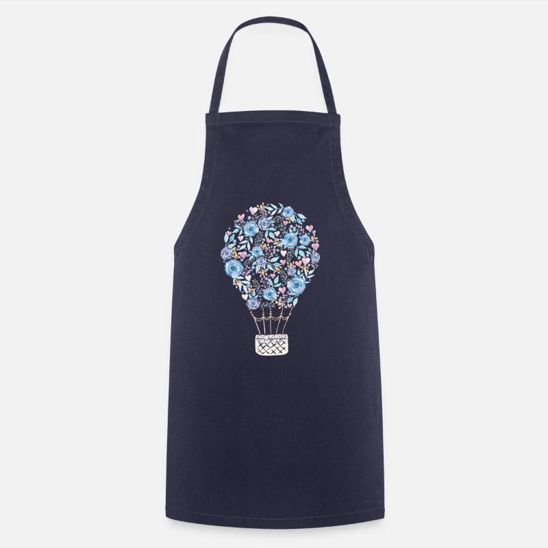 Fleurs Ballon - Tablier de cuisine - marine