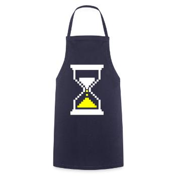 Pixel Hourglass Loading Bar Retro Gaming - Tablier de cuisine - marine - Devant - AI Model Male 185 dark (185cm)