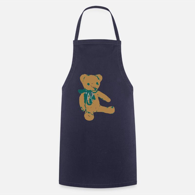 teddy bear teddy - Cooking Apron - navy