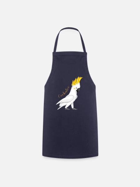cacatoès - Tablier de cuisine - marine
