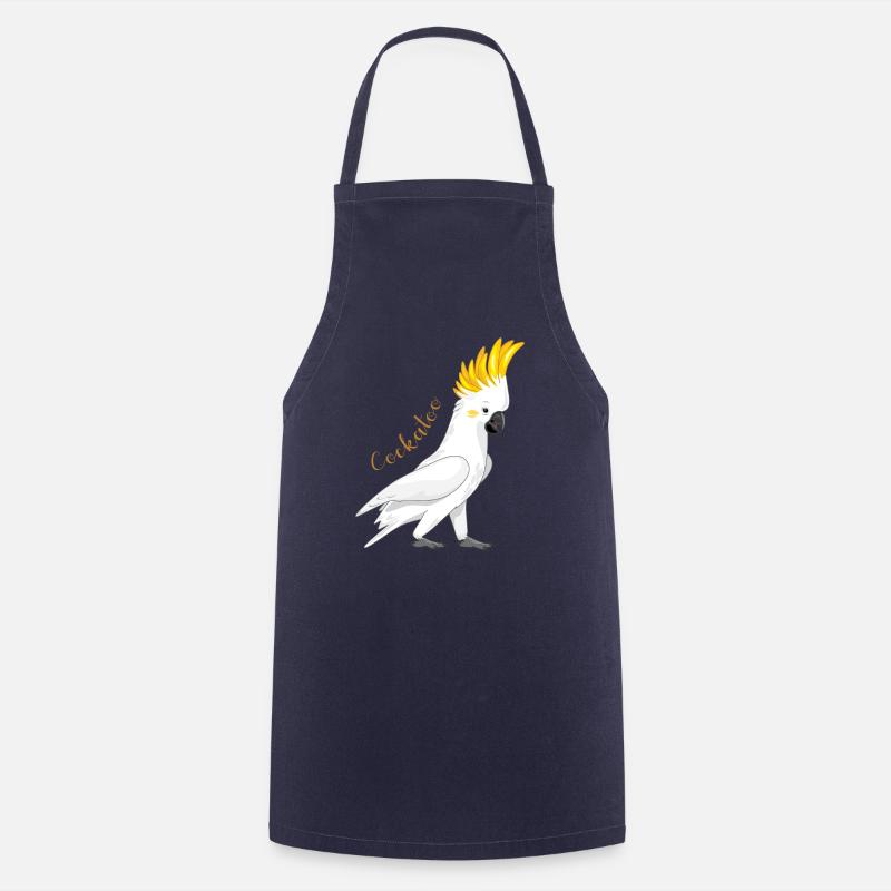 cacatoès - Tablier de cuisine - marine