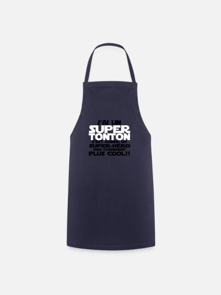 j'ai un super tonton - Tablier de cuisine - marine
