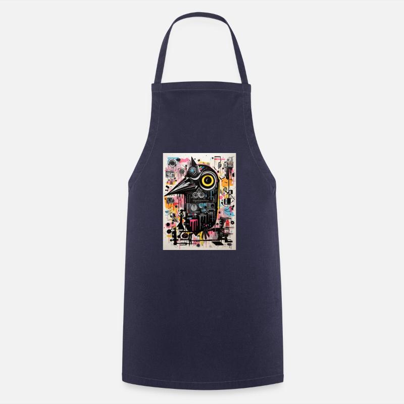 Graffiti Inspirations: Crow - Cooking Apron - navy