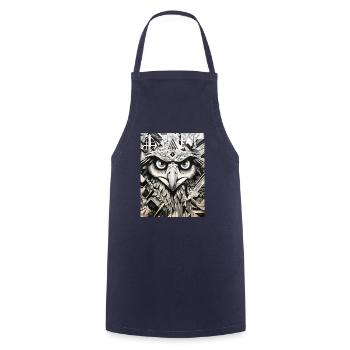Aigle Géométrie Abstraction Graffiti - Tablier de cuisine - marine - Devant - AI Model Male 185 dark (185cm)