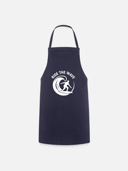 Die Welle reiten Surfer Surf Surfen - Kochschürze - Navy
