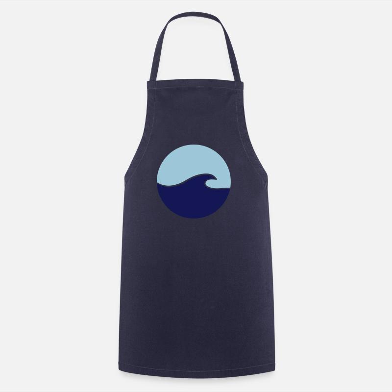 Vague - Tablier de cuisine - marine