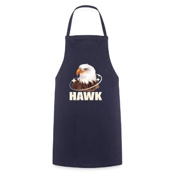 Hawk - Cooking Apron - navy - Front - AI Model Male 185 dark (185cm)