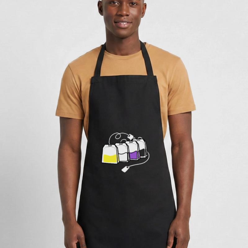 Nonbinary Pride Tea Bag Nonbinary Pride Cooking Apron
