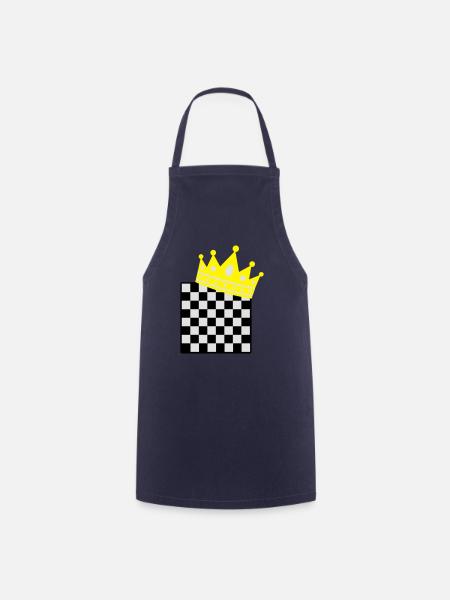 chess king - Kochschürze - Navy