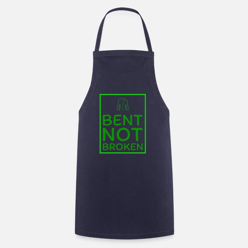 Bent not Broken lightgreen - Kochschürze - Navy