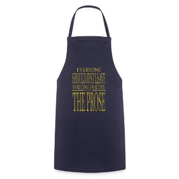 books and cats love birthday present idea comics - Cooking Apron - navy - Front - AI Model Male 185 dark (185cm)