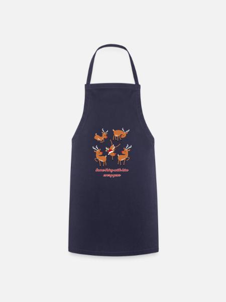 Crazy rendeer - Kochschürze - Navy