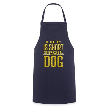 Beagle Daddy Golden Retriever Dog Owner - Cooking Apron - navy - Front - AI Model Male 185 dark (185cm)